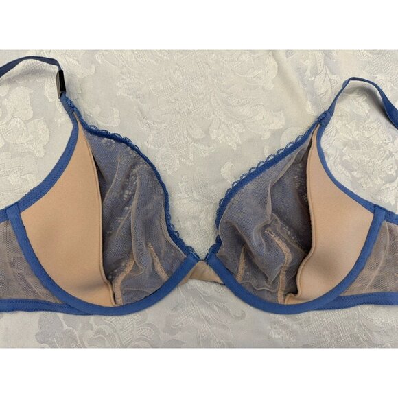 Victoria’s Secret 32DD Very Sexy Unlined Plunge Bra Corset Sides Lace New‎ W Tag - Picture 8 of 11